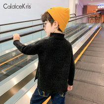 CaldiceKris（中国CK）男童秋冬百搭仿水貂绒毛衣CK-TF7148