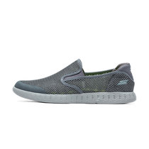 skechers 斯凯奇2017夏季套脚鞋 透气网布休闲鞋 轻便男鞋 53787((53787炭灰色) 44)
