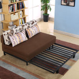 多功能沙发床可折叠拆沙发床 可拆洗洗布艺床小户型沙发床1.2米双人床可以折叠沙发床(咖啡浪漫 1.2*1.95米)