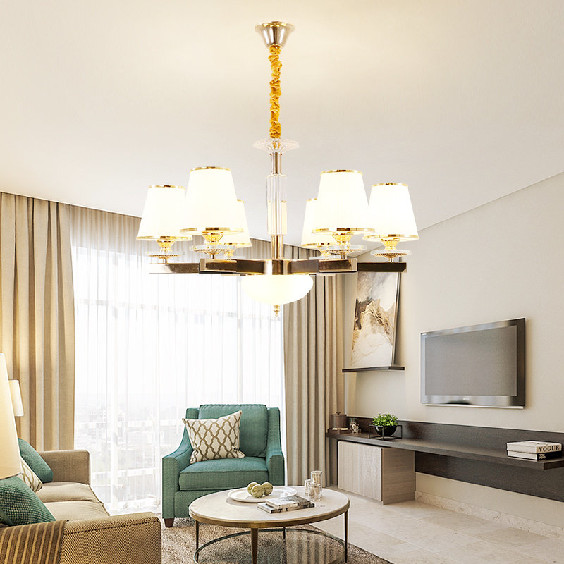 吊灯美吉特客厅卧室房间现代简约led吊灯欧式风格吊灯3头6头8头10头