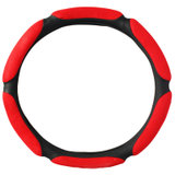 车德克（CEDEKE）超手感3D立体麂皮绒方向盘套（红色）（中号）