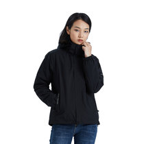 秋冬新款冲锋衣男女三合一防水透气户外运动休闲百搭外套8371(女款黑色 3XL)