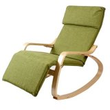 泉众万源 豪华曲木休闲椅 多彩时尚可拆洗躺椅Y1493(绿色)