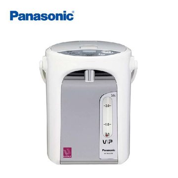 松下(Panasonic)电水壶NC-PHU301家用保温壶电热水瓶3L备长炭涂层内胆真空隔热3种保温选择断电出水(白色)