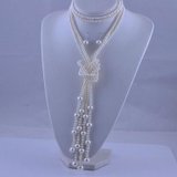 赛恩之光CYANLUSTRE-优雅纯美珍珠毛衣链