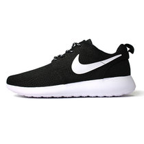 Nike Roshe Run奥运伦敦黑白男女透气运动跑鞋耐克超轻跑步鞋情侣旅游鞋(黑白 41)