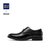 HLA/海澜之家休闲低跟工装皮鞋圆头系带商务优雅大头皮鞋商务HSXSD3R041A(黑色 39)