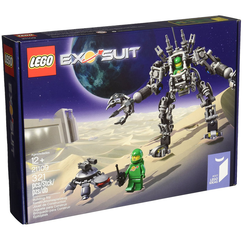 正版乐高lego ideas系列 21109 宇宙基地exo-suit 积木玩具(彩盒包装