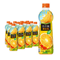 可口可乐美汁源果粒橙橙汁果汁饮料420ml*12 真快乐超市甄选