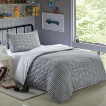 维众家纺床品床单被套枕套全棉三件套1.2米床 经典条纹