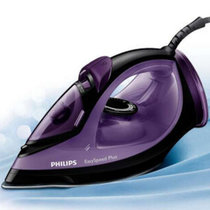 飞利浦（Philips）GC2046 电熨斗 家用垂直蒸汽熨烫机 大功率不粘陶瓷 除皱顺滑底板 紫色