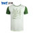 沃特圆领T恤男短袖春夏季运动服棉休闲针织上衣(浅绿色 XL)