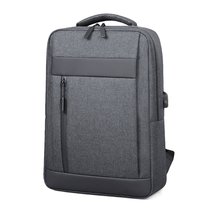 十字勋章双肩包15.6英寸电脑包商务休闲背包大容量防泼水书包(黑色)