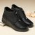 SUNTEK马丁靴女鞋子妈妈鞋棉鞋软底冬季加绒加厚短靴中年中老年皮鞋(40 J-M003黑色)