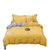 安居先森 D1405双人床单 40支纱高支高密全棉印花单件活性印染 黄色