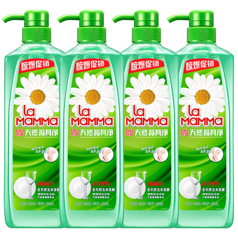 【威露士其他清洁用品图片】妈妈壹选天然餐具净洗洁精洗涤剂800g*4瓶