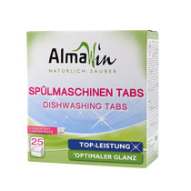 almawin德国进口有机洗碗块25块500g 洗碗机专用洗涤块 适用西门子方太美的松下除菌洗碗机块洗涤剂