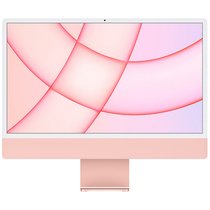 Apple iMac 24英寸 4.5K屏 新款八核M1芯片(8核图形处理器) 8G 256G SSD 一体式电脑主机 粉色 MGPM3CH/A0