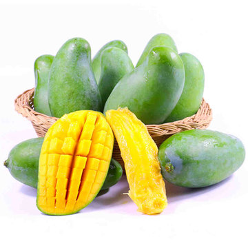 17岁的甜广西桂七芒普通装净重约5斤装 当季新鲜水果