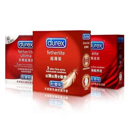 杜蕾斯(durex)安全套(超薄3只 情迷3只 至尊超薄3只)