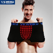 VK英国卫裤第七代八代磁疗保健内裤男士内裤莫代尔(蓝色 L)