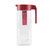 阿司倍鹭（ASVEL）家用凉水壶凉水杯塑料耐高温 耐热密封冷水壶冷水桶扎壶果汁壶 透明2.1L(红色)