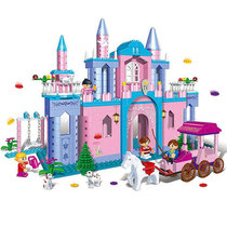 邦宝积木拼插其他材质8360 小颗粒5岁以上浪漫城堡系列公主出游