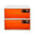 (国美自营)禧天龙Citylong 塑料收纳柜储物柜单层可组合衣物玩具抽屉柜2个装明橙24L 5010