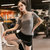 莉菲姿 韩版时尚休闲瑜伽服套装 运动服 跑步服 速干衣短裤两件套(灰色 L)