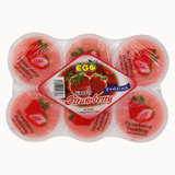 马来西亚进口  EGO 益果草莓味果冻 100g*6杯/组