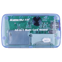 川宇（kawau）C233 翡翠系列多合一读卡器（颜色随机）（即插即用、USB接口、使用方便、高速传输)
