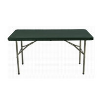 【京好】折叠桌子 折叠餐桌 便携式多功能折叠书桌简约D162(军绿122宽61桌子 快递送货)