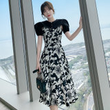 MISS LISA日系温柔女装个性坎肩穿搭吊带裙子时尚套装B823(黑色 S)