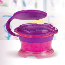 满趣健豪华带盖零食杯零食碗1个装紫色MK15528紫 防漏零食盒宝宝零食碗 外出装零食防洒漏