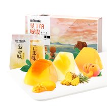 三只松鼠菠萝味果肉布丁360g 垦丁的晚霞 果味果冻 休闲零食芒果黄桃