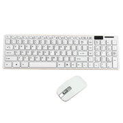 吉选 WKM101超薄无线键盘鼠标套装  2.4G无线键鼠套装(白色)