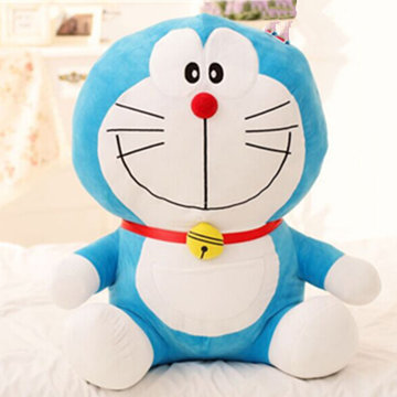 哆啦a梦公仔 叮当猫毛绒玩具大号卡通抱枕机器猫布娃娃 女生礼物(微笑
