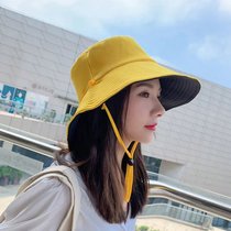 Bonbfenssan 波梵森2021夏季新款盆帽双面可戴可折叠遮阳帽太阳帽(黄色)