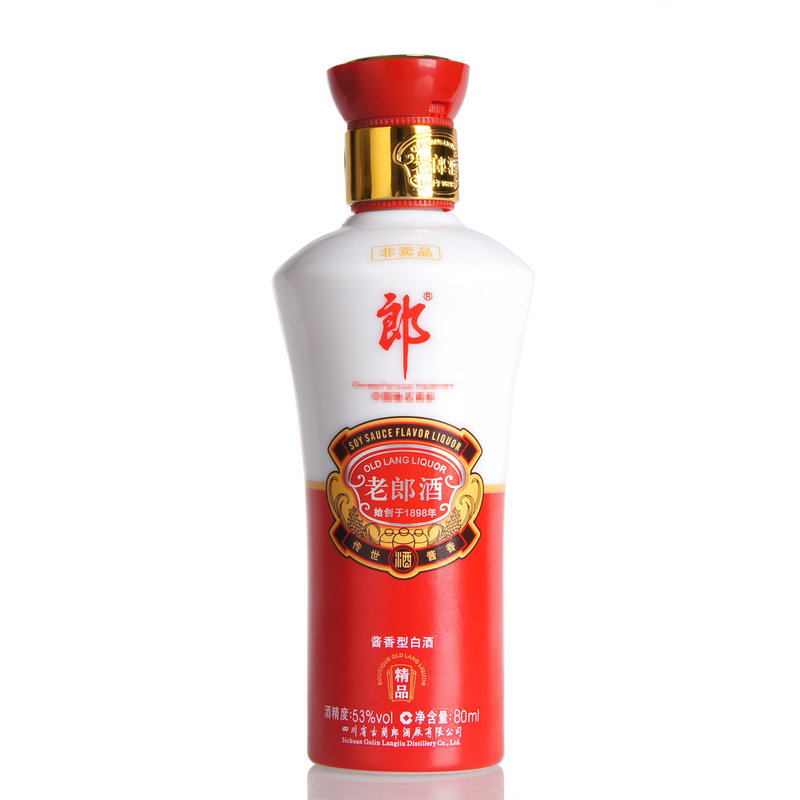 白酒购酒网 郎酒 老郎酒精品小酒版53度80ml 酱香型高度白酒 *酒水