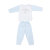 安吉小羊 W11207 印花芦荟纤维单面布长袖肩开套(蓝色 18个月)