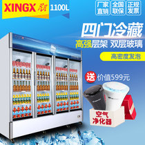 星星(XINGX)商用展示柜 啤酒柜 恒温柜 商用展示柜冷藏立式冰柜 冷柜饮料柜(银灰色 LSC-1100K)