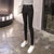Mistletoe2017新款高腰修身打底裤外穿小脚裤女百搭显瘦长裤(黑色 XXL)
