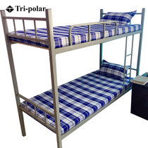 宿舍垫子床垫学生单位公司部队宿舍单人寝室上下铺热熔垫子棉褥子TP2820(蓝白格/硬质棉垫子200*90cm)