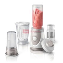 飞利浦(Philips) 料理机HR2874/00 迷你搅拌器350W 家用0.6升 灰白色 ABS外壳 不锈钢刀头