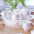 景德镇餐具8头双层防烫茶具套装组合 带茶盘雪景整套带茶盘(浮雕玫瑰)