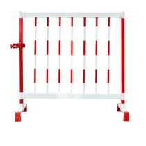 俊采云JCYOO13安全固定围栏变电厂绝缘硬质防护变压器立式护栏玻璃钢隔离栏可移动随意摆放 1.3米高2米宽（单位：件）(红白色 JCYOO13)