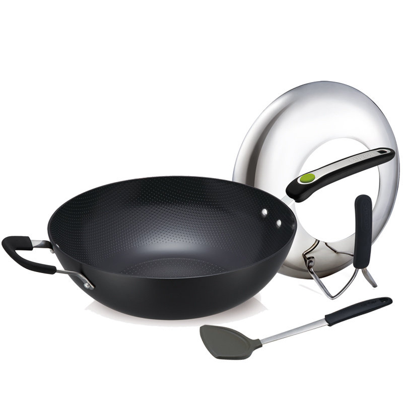 炒锅苏泊尔炒锅不粘锅supor32cm陶晶无油烟炒菜锅电磁炉通pc32t2返回