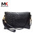 莫尔克（MERKEL）新款女手包单肩包手拿包时尚鳄鱼纹斜跨手包手机包休闲零钱包(黑色)