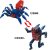 乐知堡终极战兽终极毒蝎3合1拼插小颗粒积木益智积木(红尾蜘蛛)
