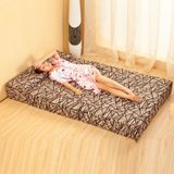 盛雅莱 沙发床 地板沙发 折叠沙发 床 单人双人沙发床特价(褐色.. 1.8米)
